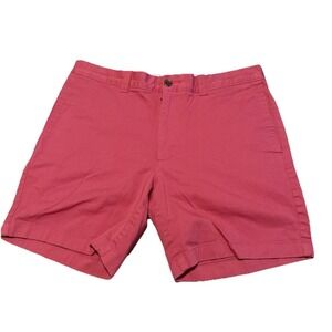 J. Crew mens Pink Shorts basic flat front 7" inseam chino  - size 32 Golf